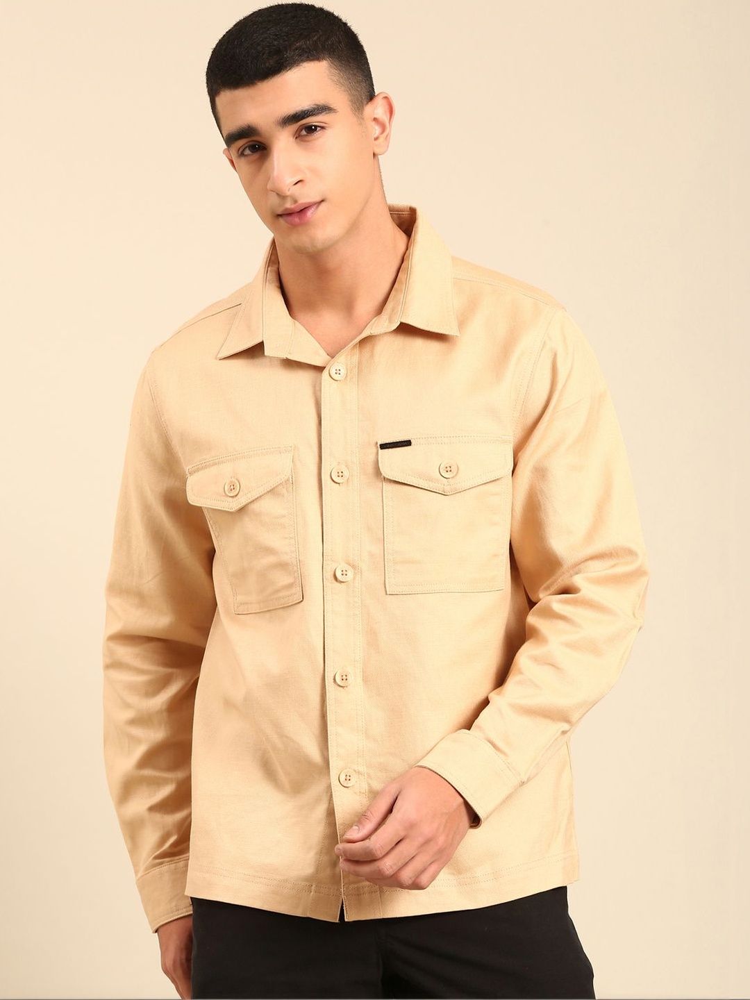 CAVALLO by Linen Club Men Open Front Jacket