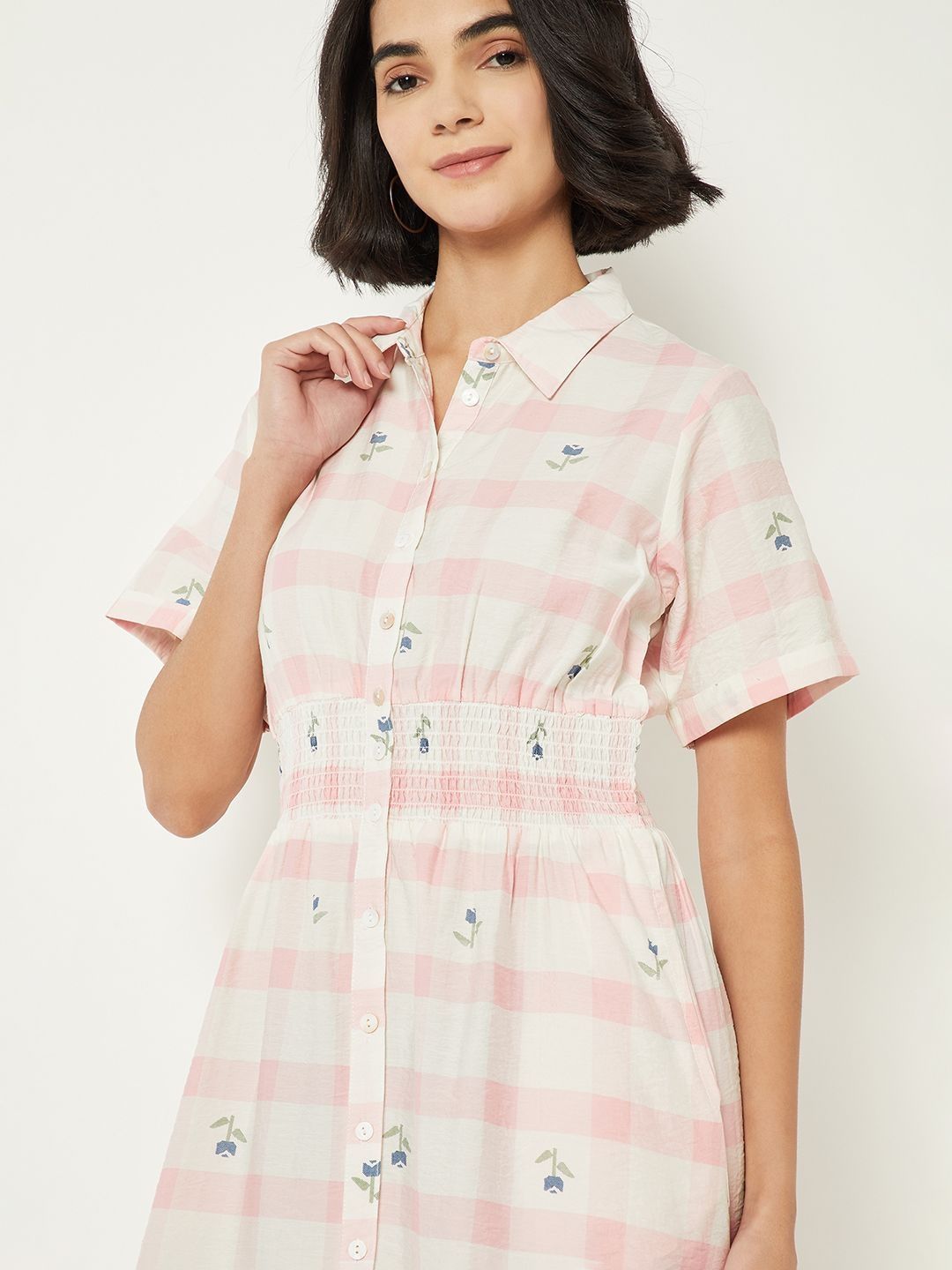 Buy max Checked Shirt Midi Dress - Dresses for Women 40383459 | Myntra