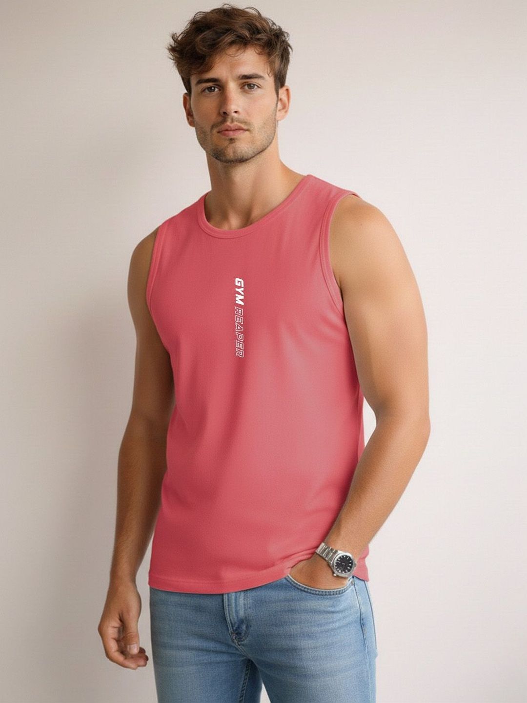 SLOWLORIS Printed Assorted Cotton Gym Vest