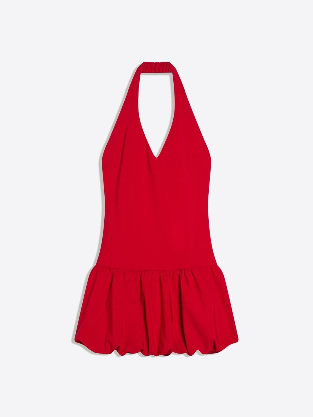 Bengaline mini balloon dress