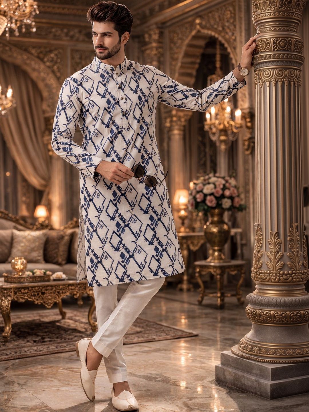 HERE&NOW Men Printed Kurta