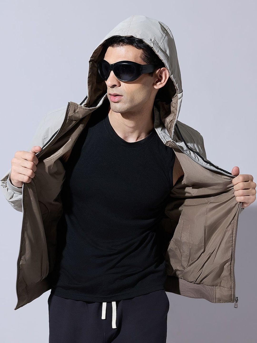 SHOWOFFFF Men Lightweight Outdoor Bomber Jacket