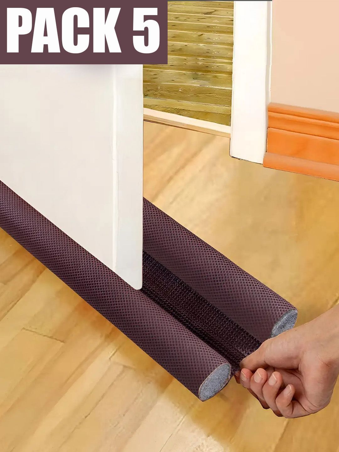 DeoDap DeoDap Brown 5-Pcs Stopper Doormat