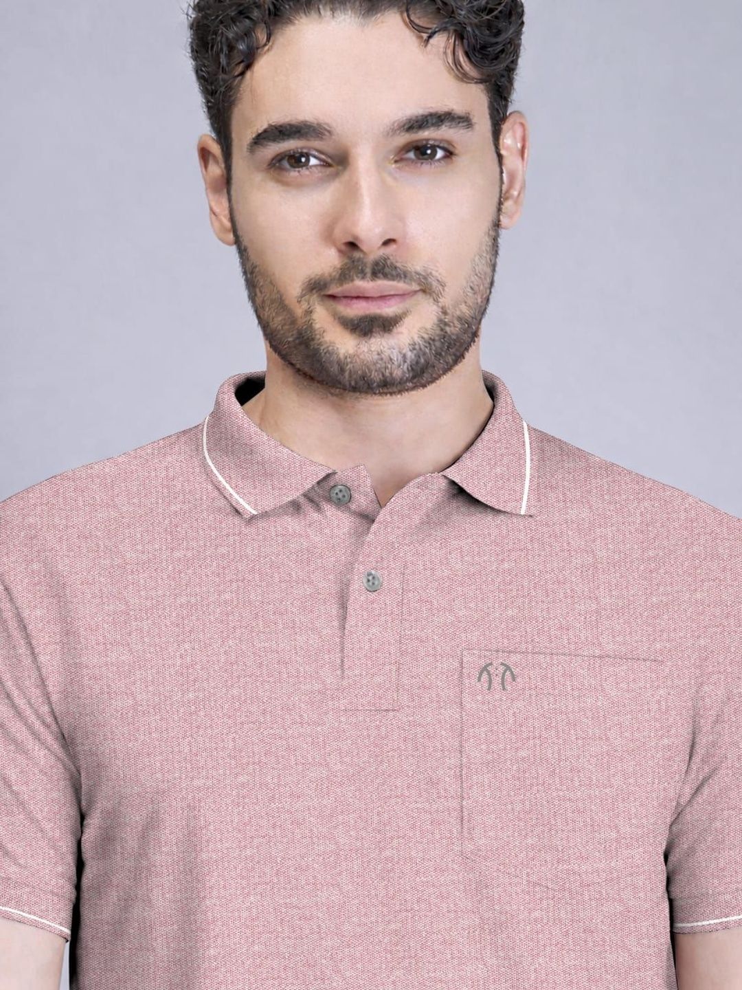 Triptee Men Polo Collar Pockets T-shirt