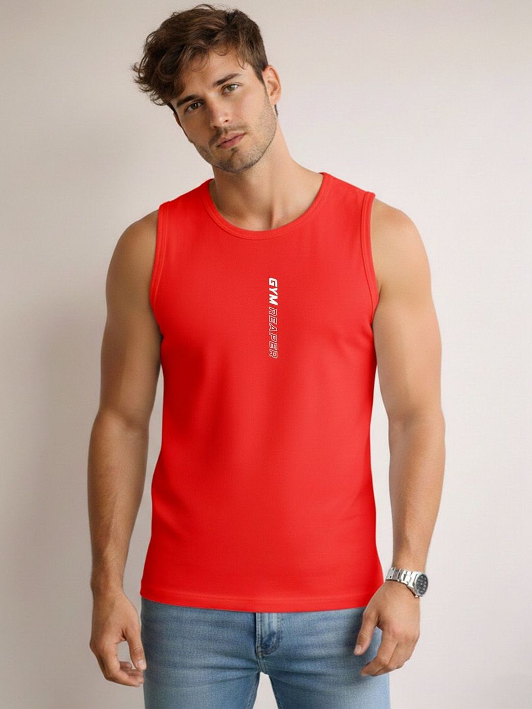 SLOWLORIS Printed Assorted Cotton Gym Vest