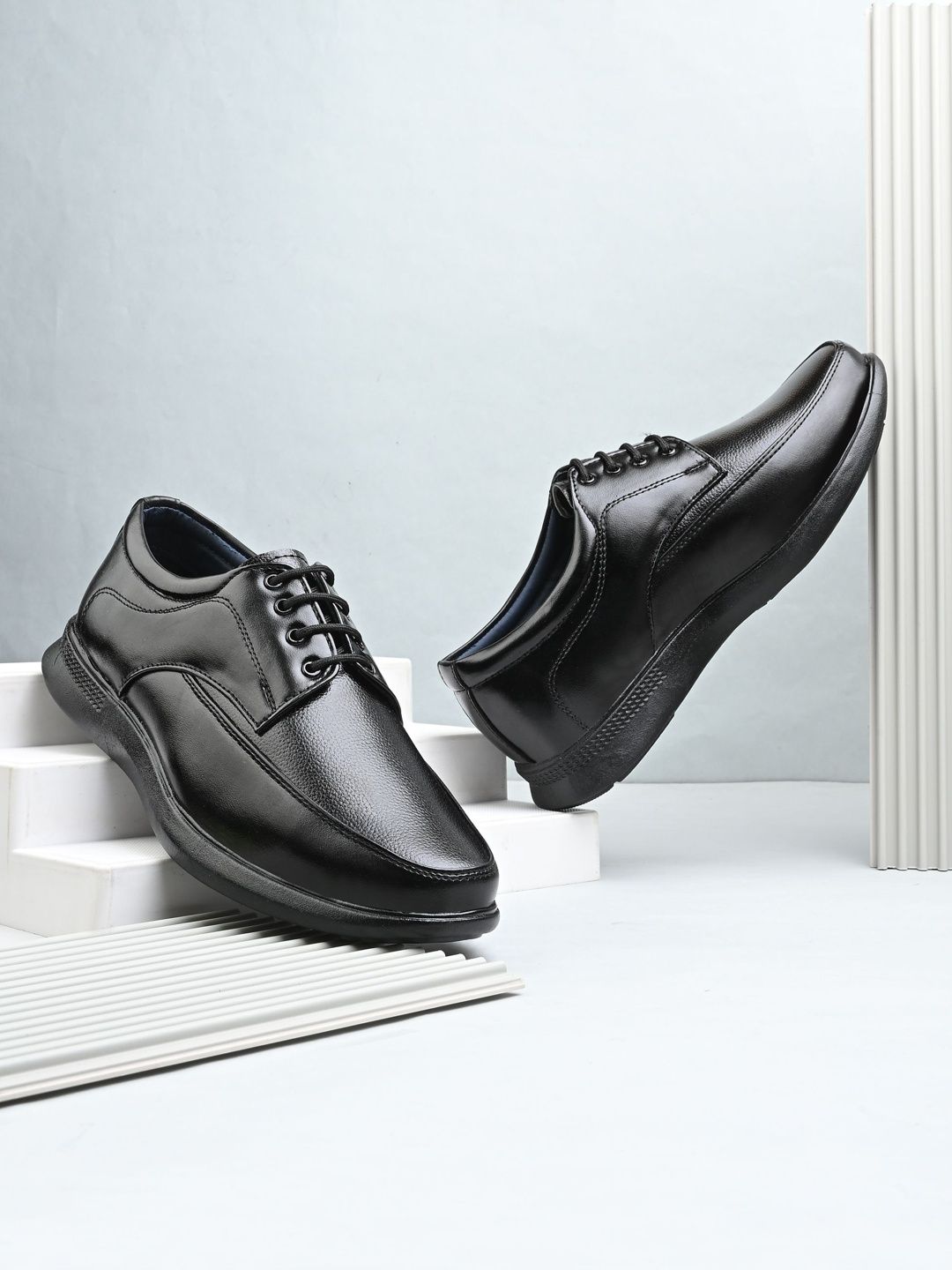 Azzaro Black Men Formal Derbys