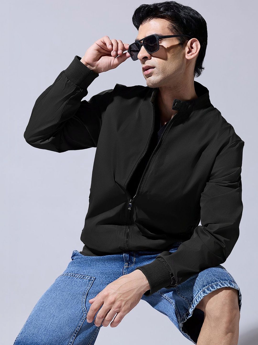 SHOWOFFFF Men Lightweight Bomber Jacket