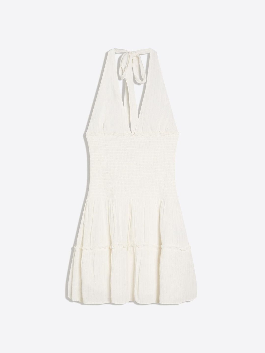 Shimmery ruffled mini dress