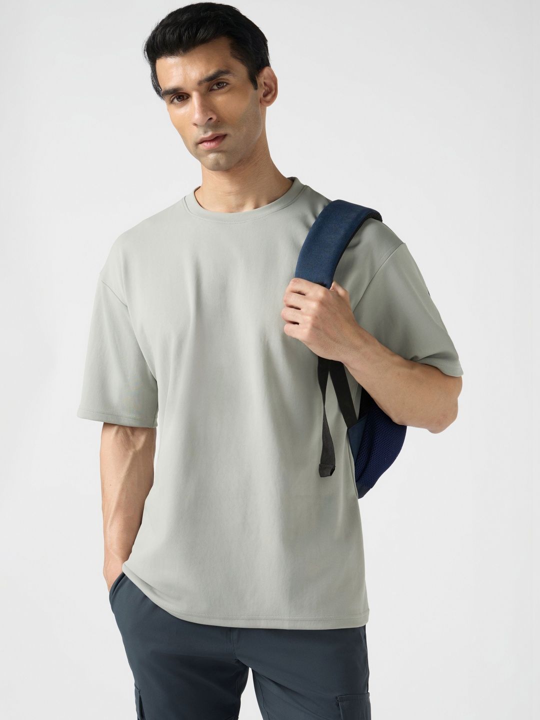 Technosport Men Drop-Shoulder Sleeves T-shirt
