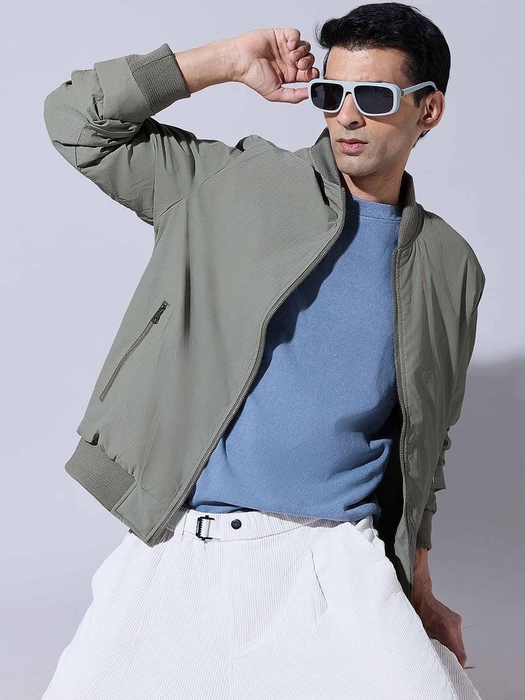 SHOWOFFFF Men Windcheater Outdoor Bomber Jacket