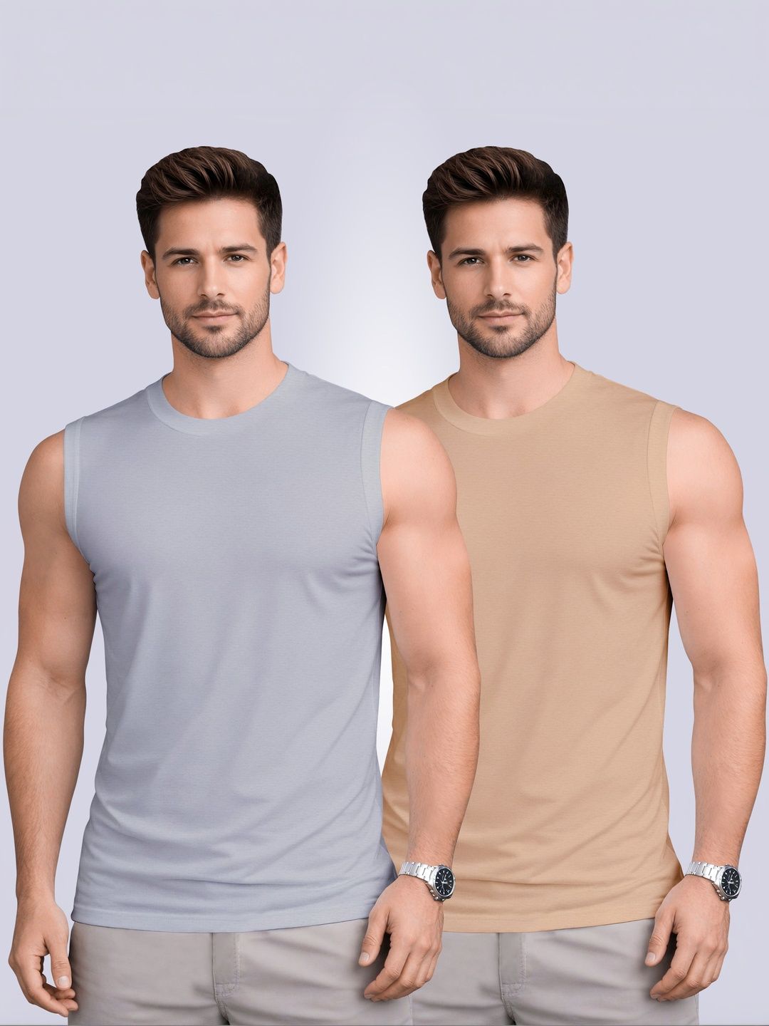 I&D Men 2 Drop-Shoulder Sleeves T-shirt