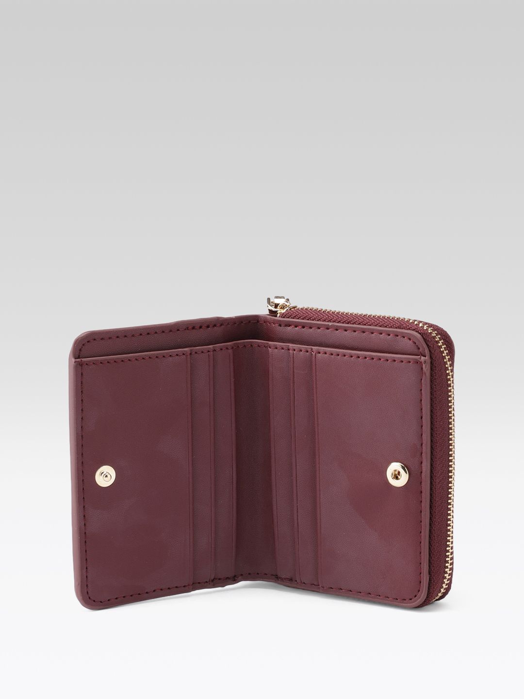 Animal Textured Zip Around Wallet