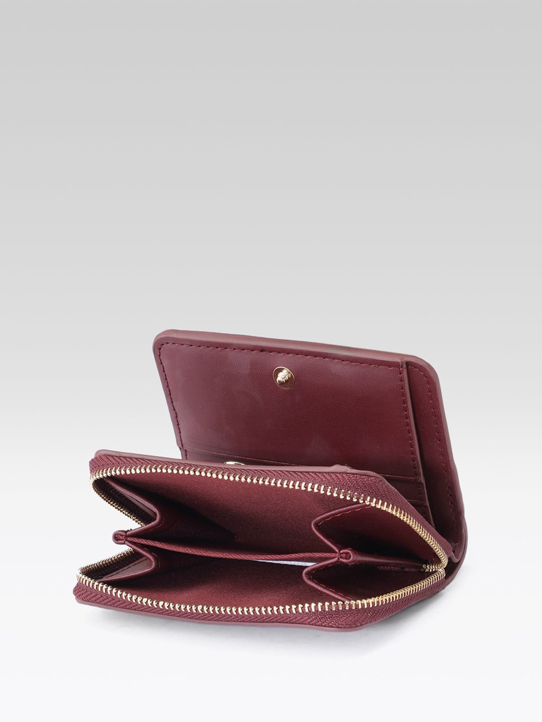 Animal Textured Zip Around Wallet