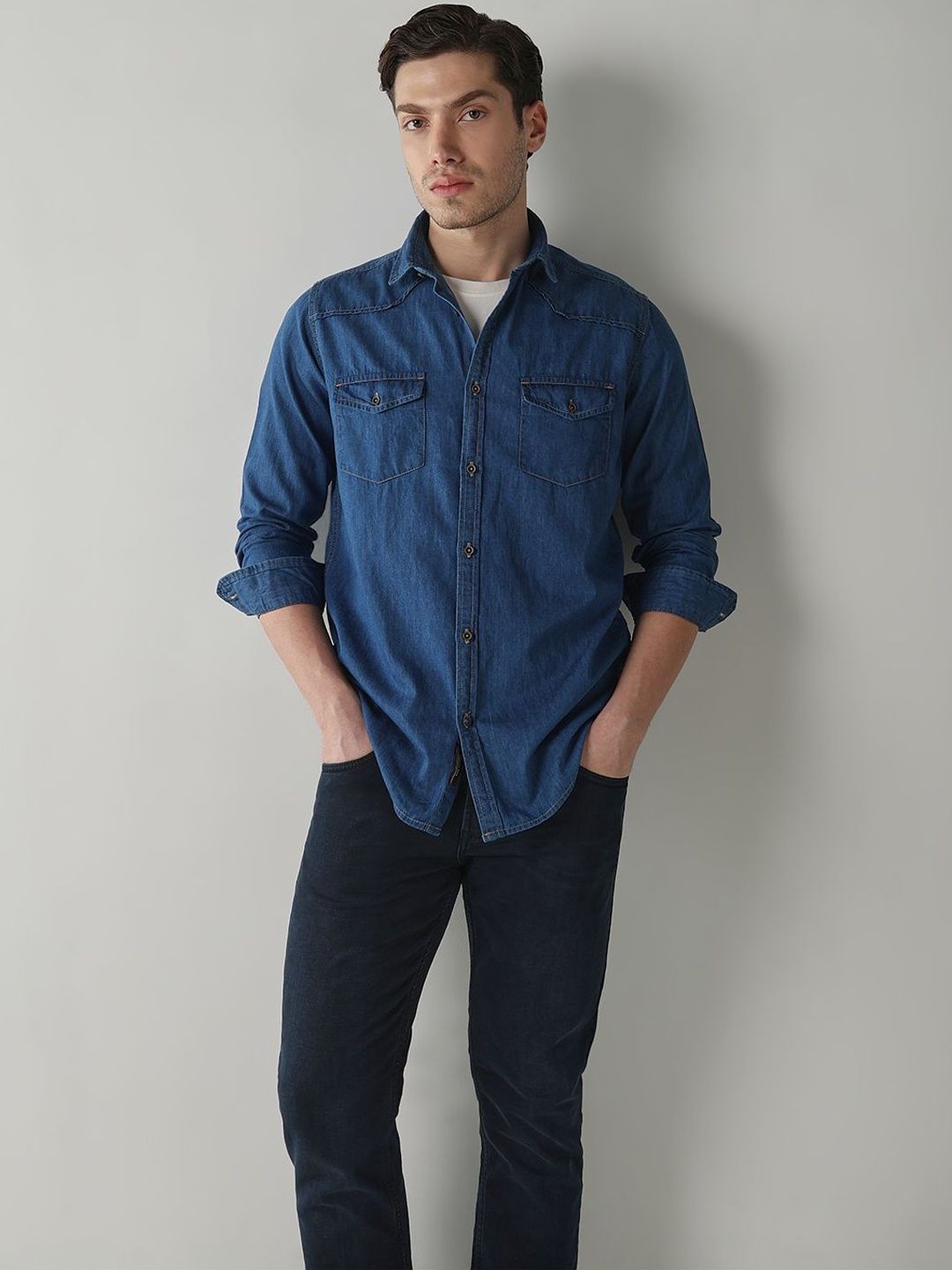 Reid & Taylor Men Slim Fit Casual Shirt