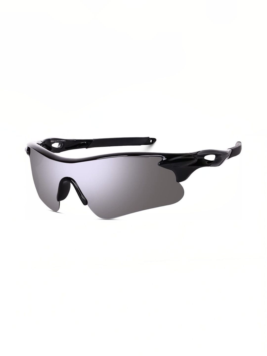 RICH CLUB Men Blue Lens & Black Sports Sunglasses with