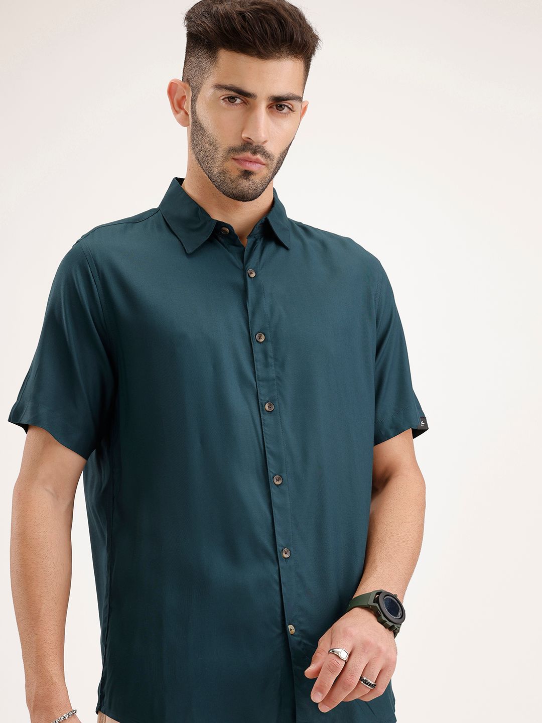 WROGN Comfort Fit Pure Cotton Casual Shirt