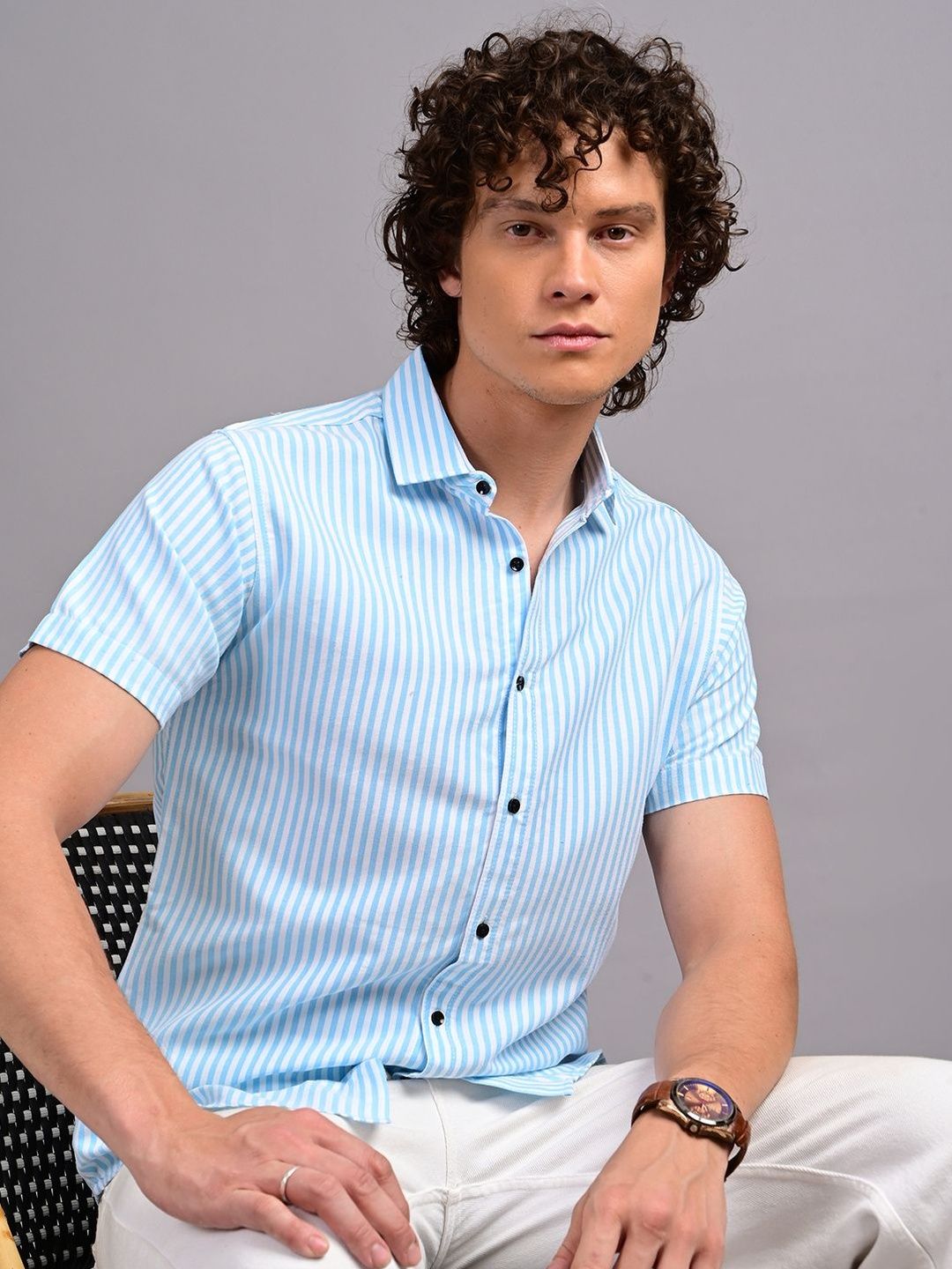 Buy TIGER SNAKE Men Comfort Striped Casual Shirt - Shirts for Men
