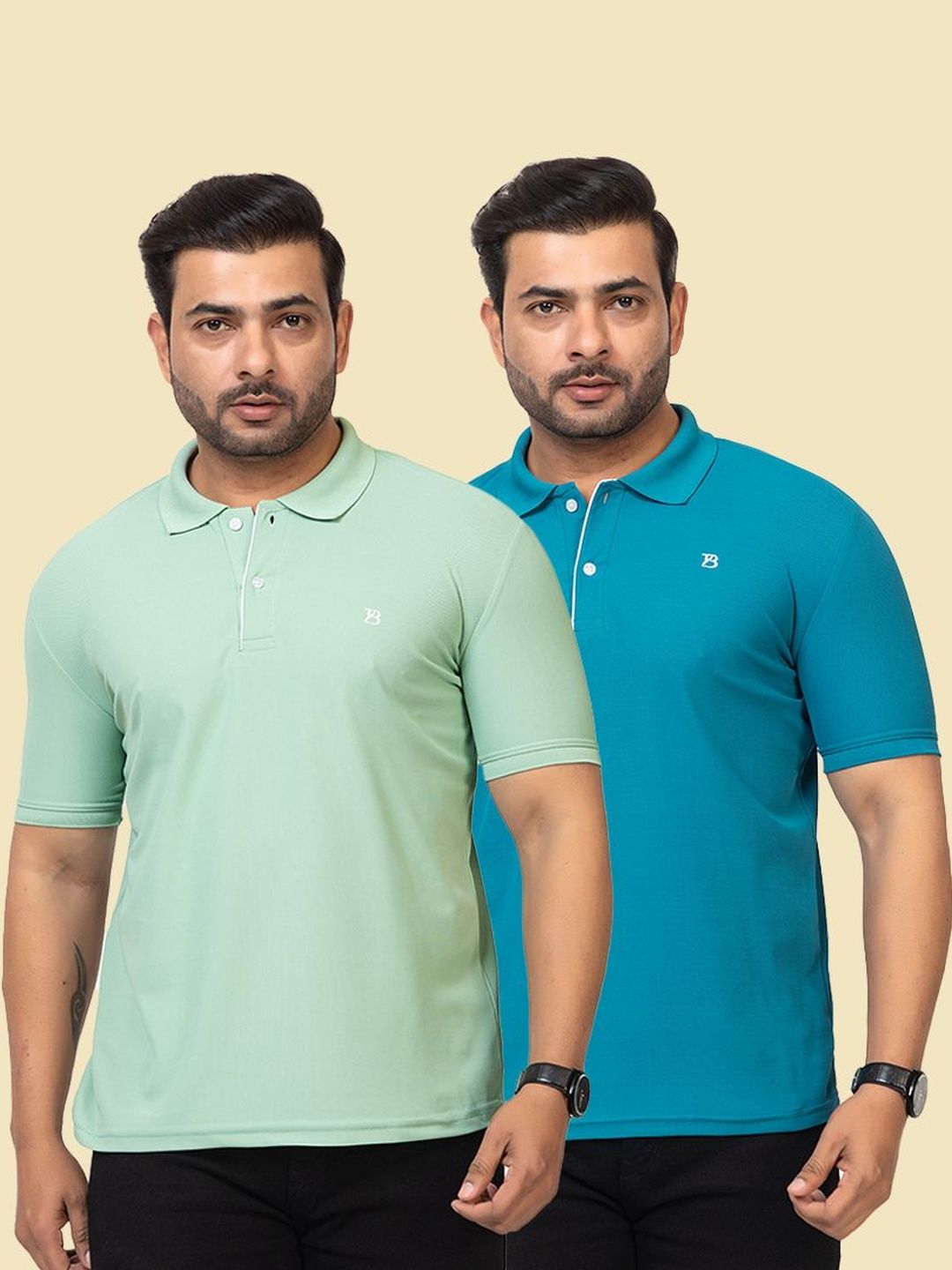 GEE 5 Men Brand Logo Polo Collar T-shirt