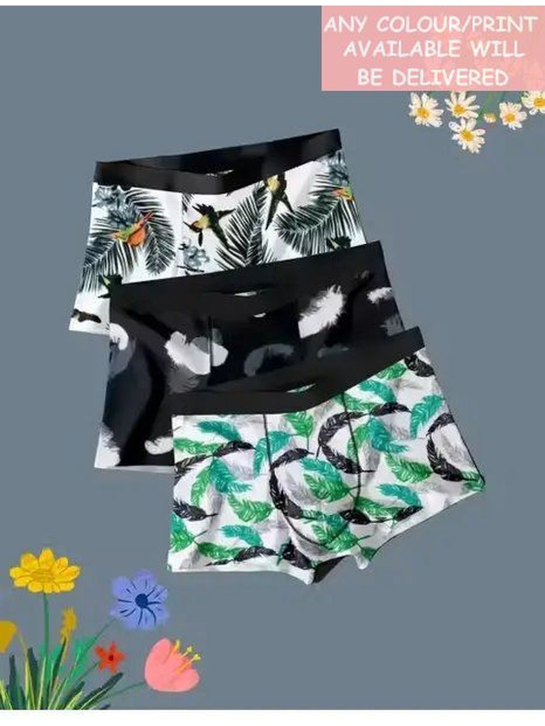 CAVENDERS Boys Pack of 3 Printed Assorted Basic Briefs