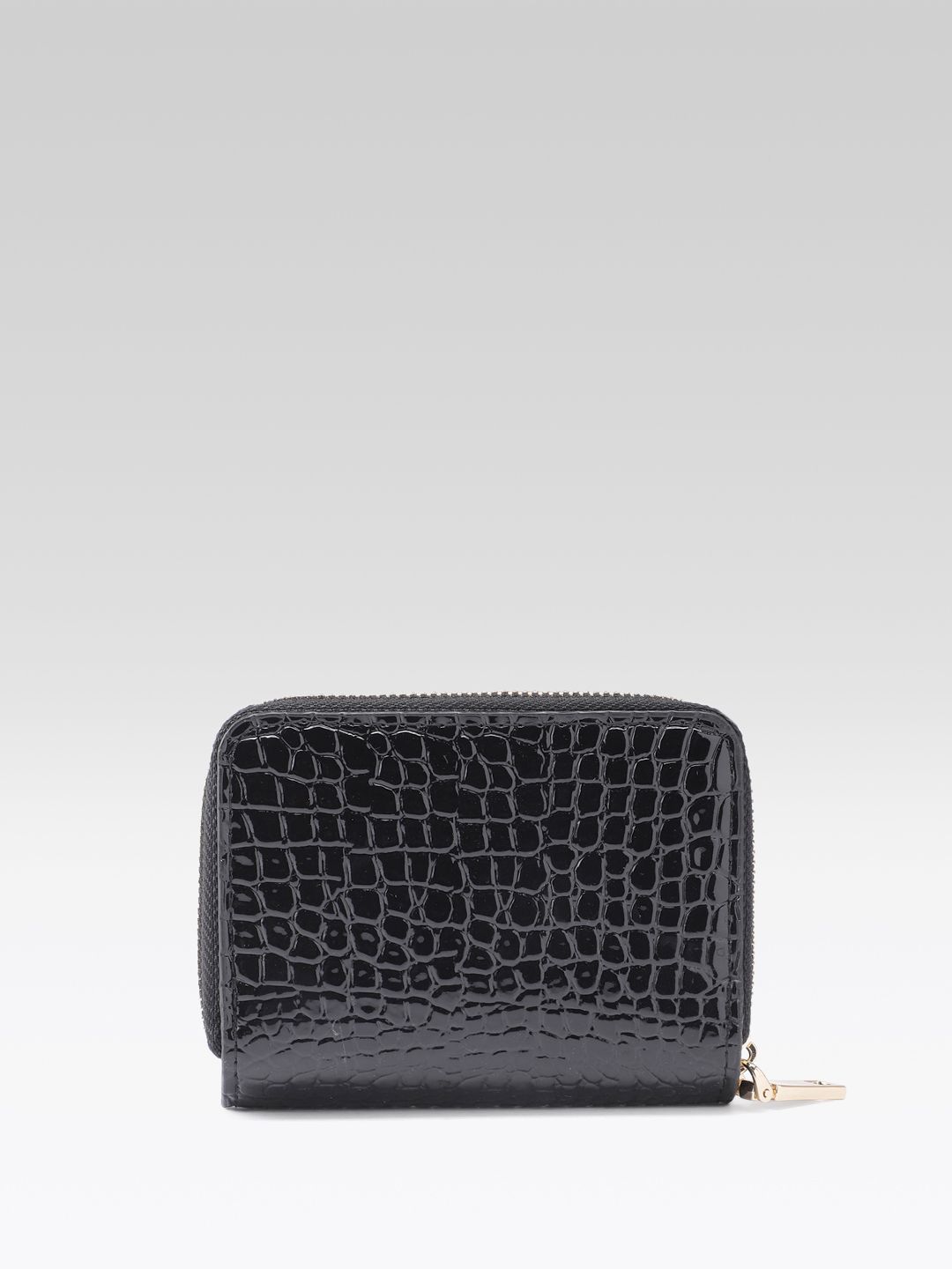 Animal Textured Zip Around Wallet