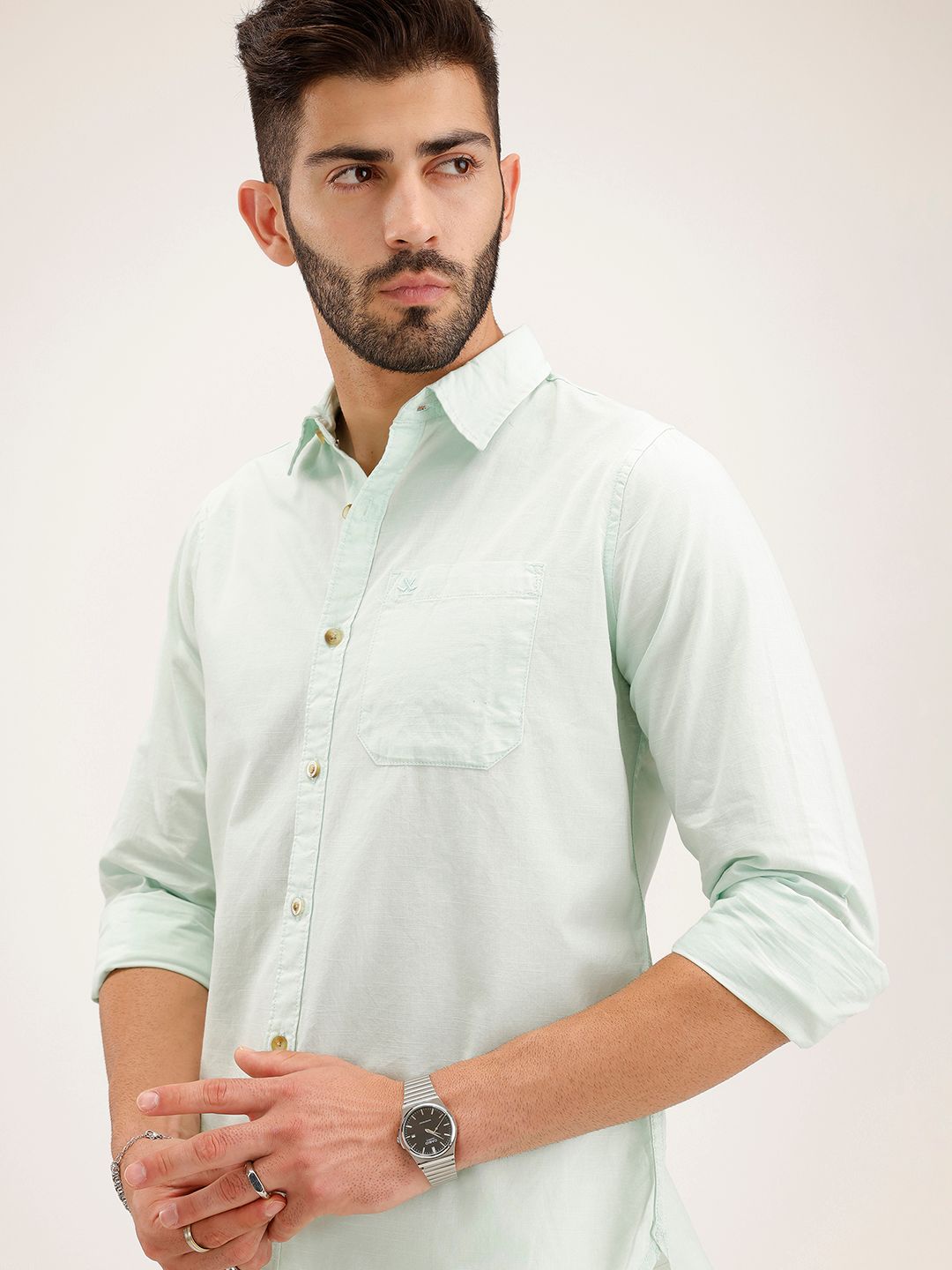 WROGN Pure Cotton Casual Shirt