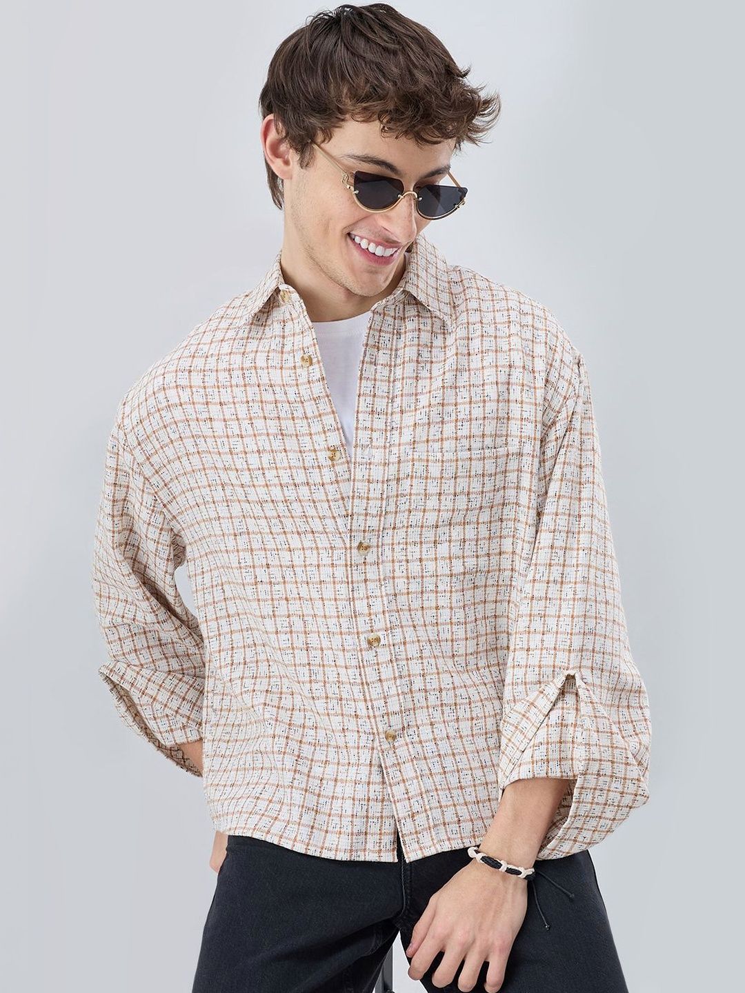 VASTRADO Men Classic Boxy Casual Shirt