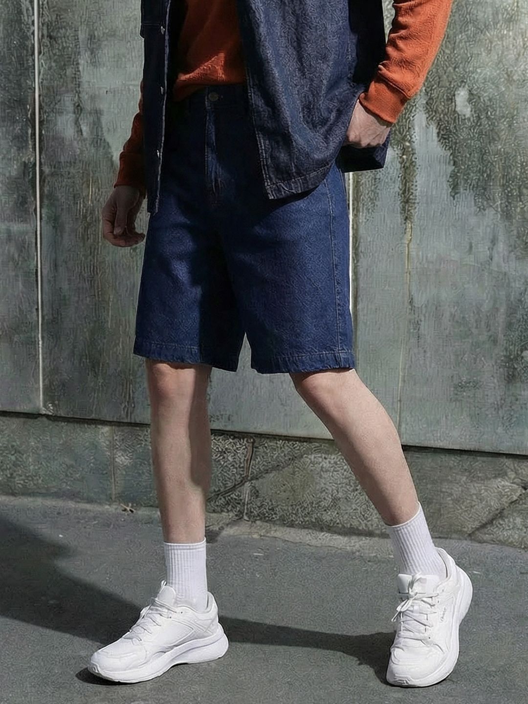 The Roadster Life Co. Men Relaxed Fit Denim Shorts