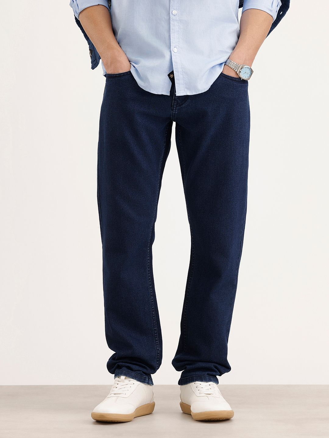 WROGN Men Relaxed Fit Light Fade Stretchable Jeans