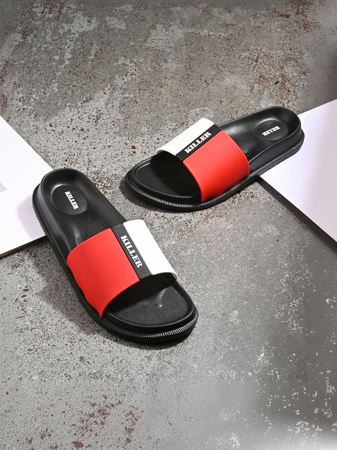 Killer Men Colourblocked Sliders
