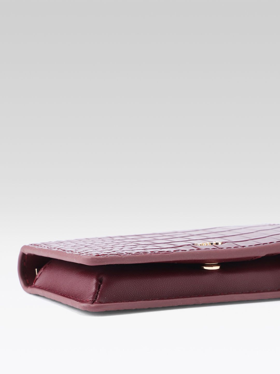 Animal Textured Two Fold Wallet
