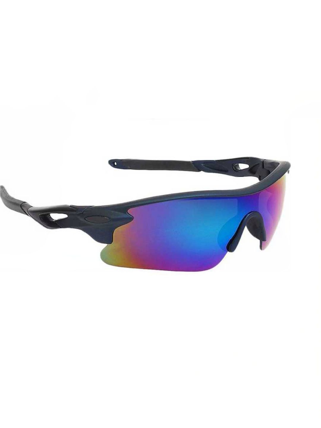 RICH CLUB Men Blue Lens & White Sports Sunglasses with