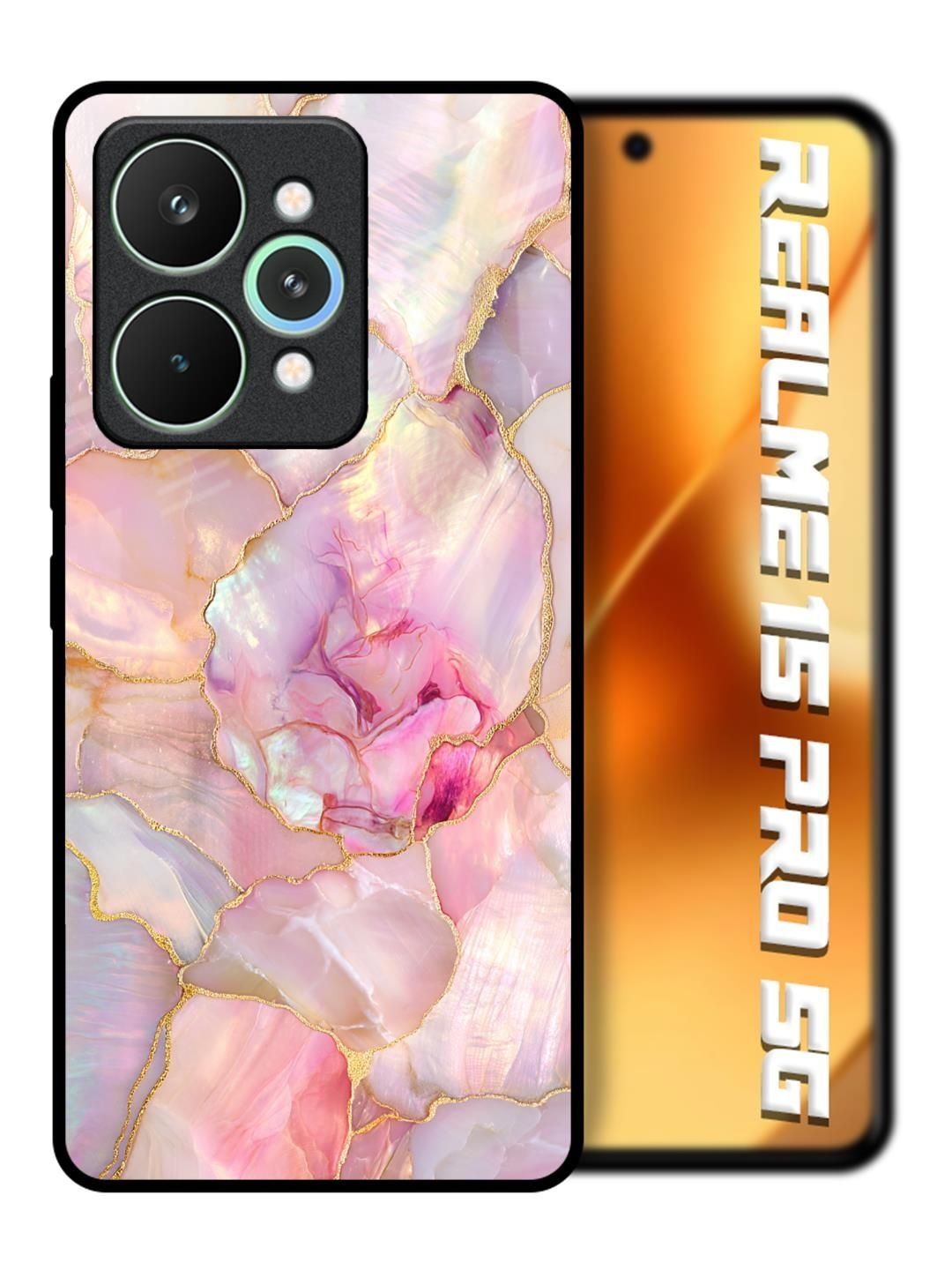 QRIOH Abstract Printed Realme 15 Pro 5G Back Case Mobile Accessories