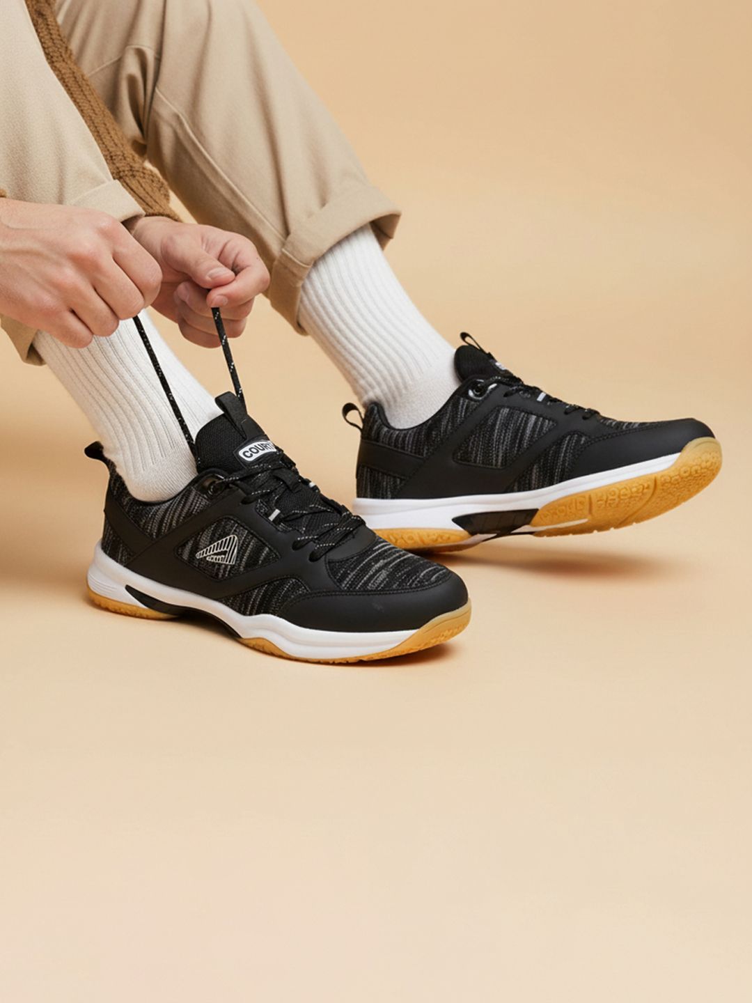 IMPAKTO Echo Flash Men Mesh Non-Marking Court Shoes