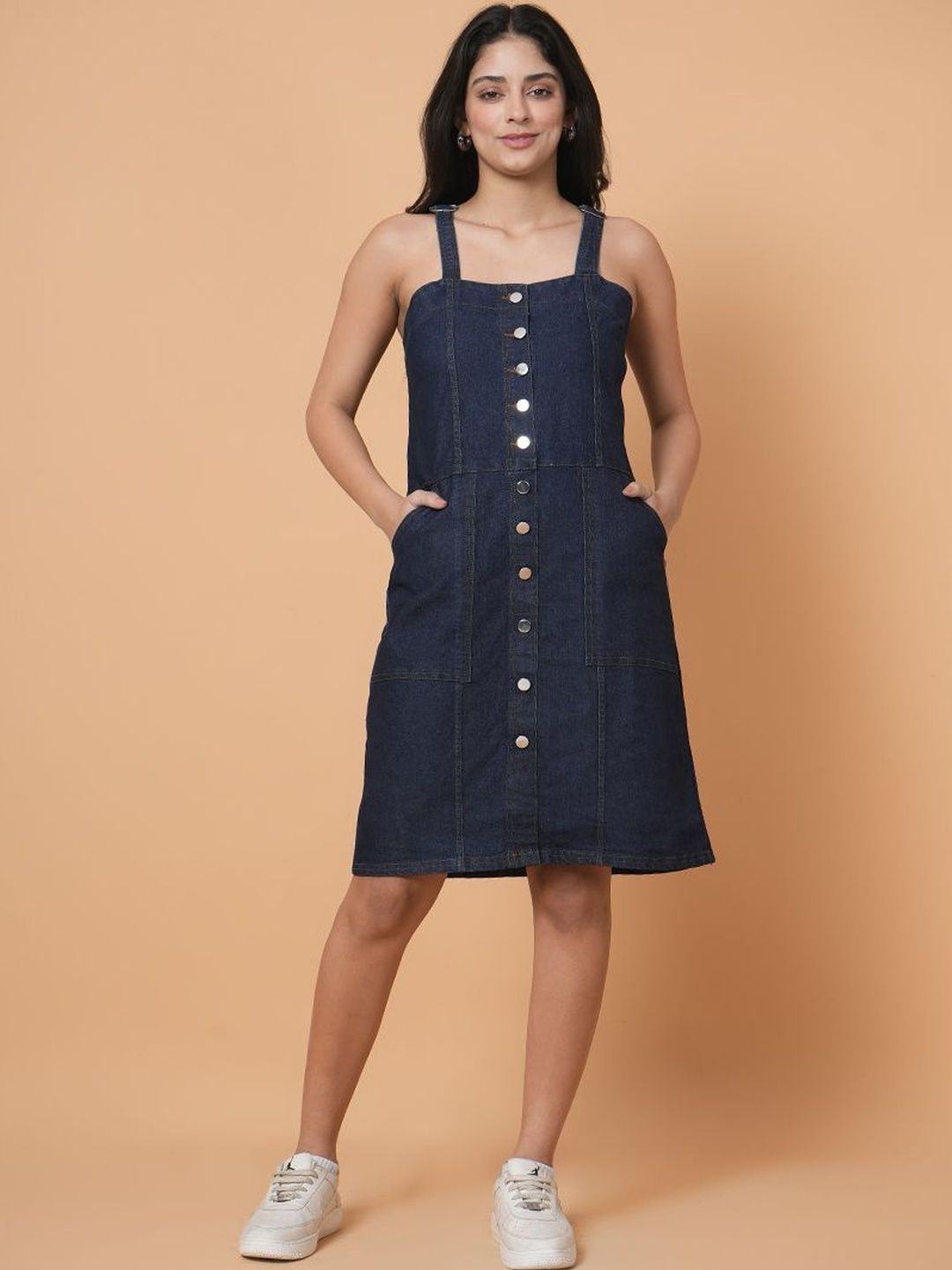 Denim Dresses Dungarees Dress Material - Buy Denim Dresses Dungarees Dress  Material online in India