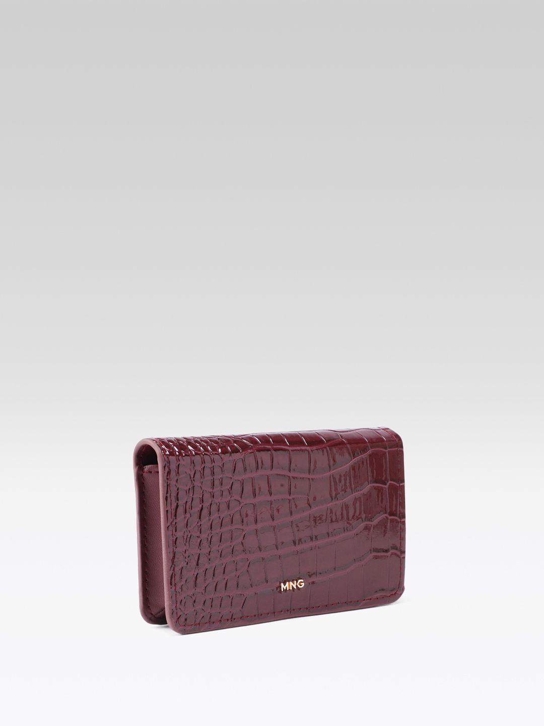 Animal Textured Two Fold Wallet