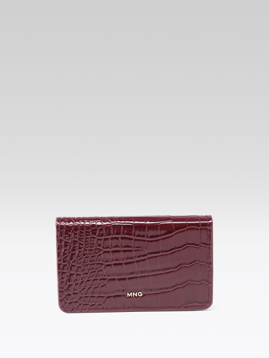 Animal Textured Two Fold Wallet