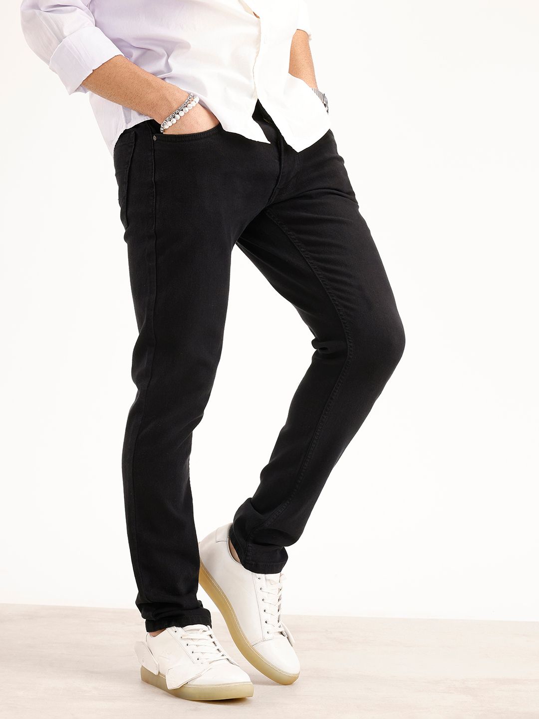 WROGN Men Skinny Fit Stretchable Jeans