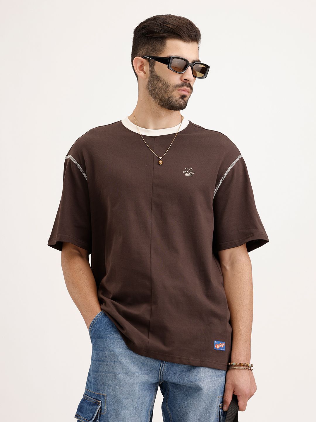 WROGN WROGN Oversized Fit Pure Cotton T-shirt