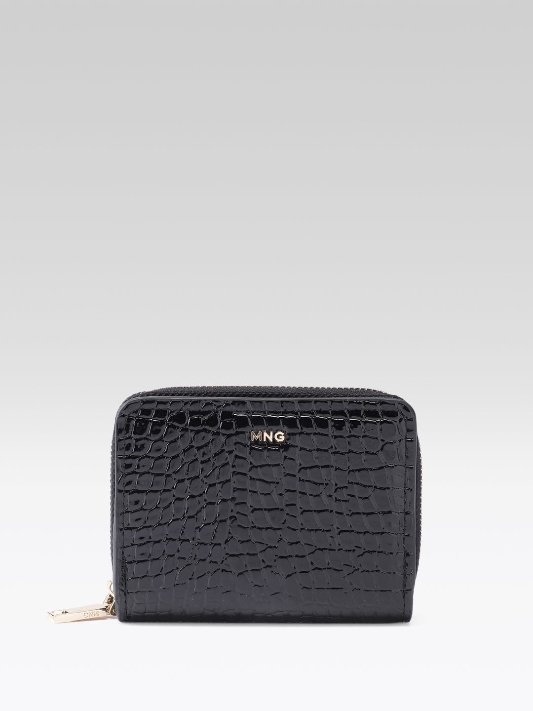 Animal Textured Zip Around Wallet