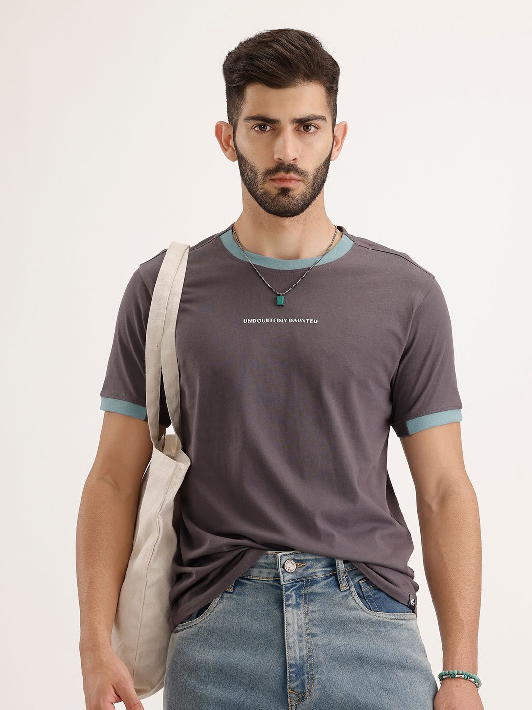 WROGN WROGN Pure Cotton Slim Fit T-shirt