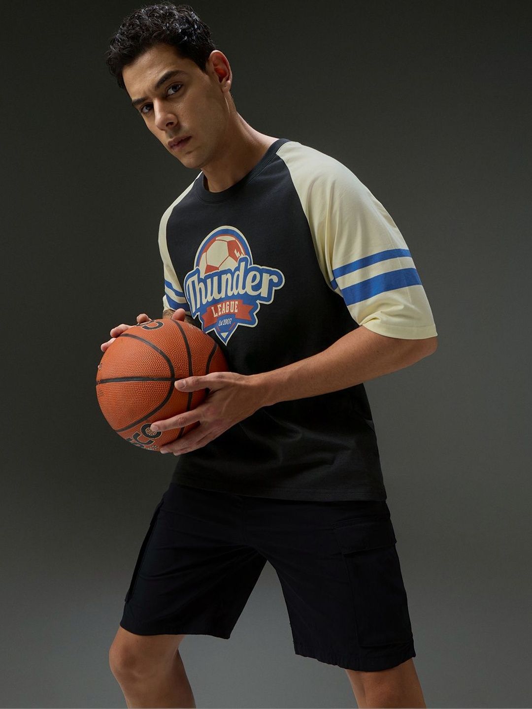 DILLINGER Men Colourblocked T-shirt