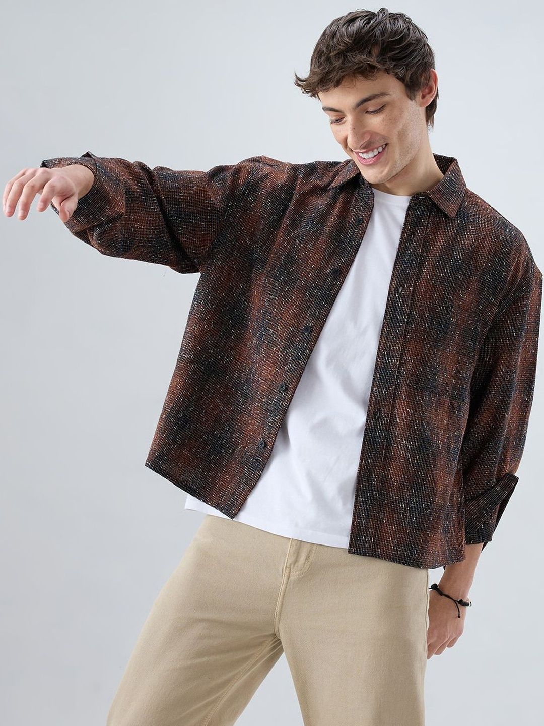 VASTRADO Men Classic Boxy Casual Shirt