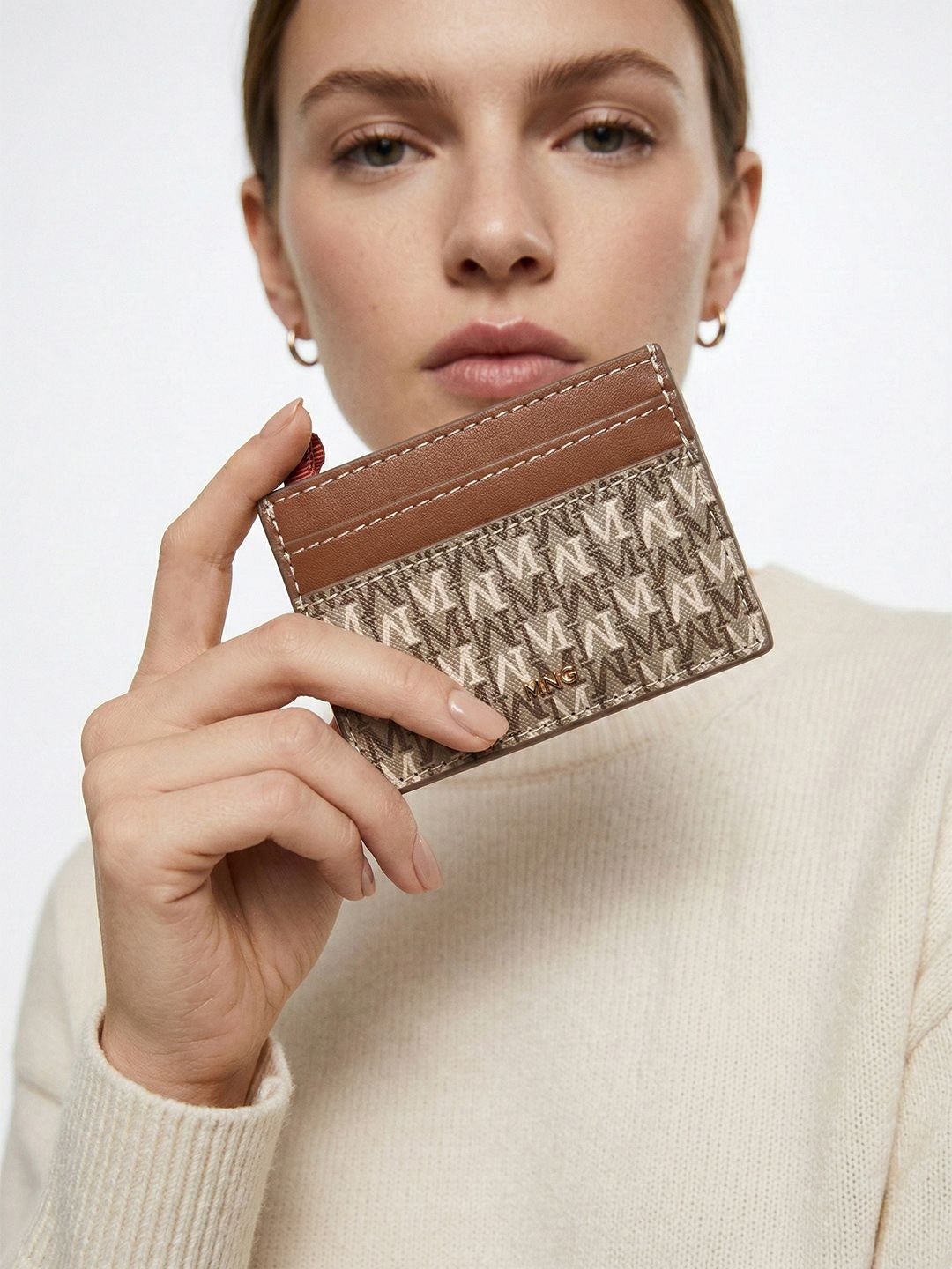 Typography Printed Card Holder