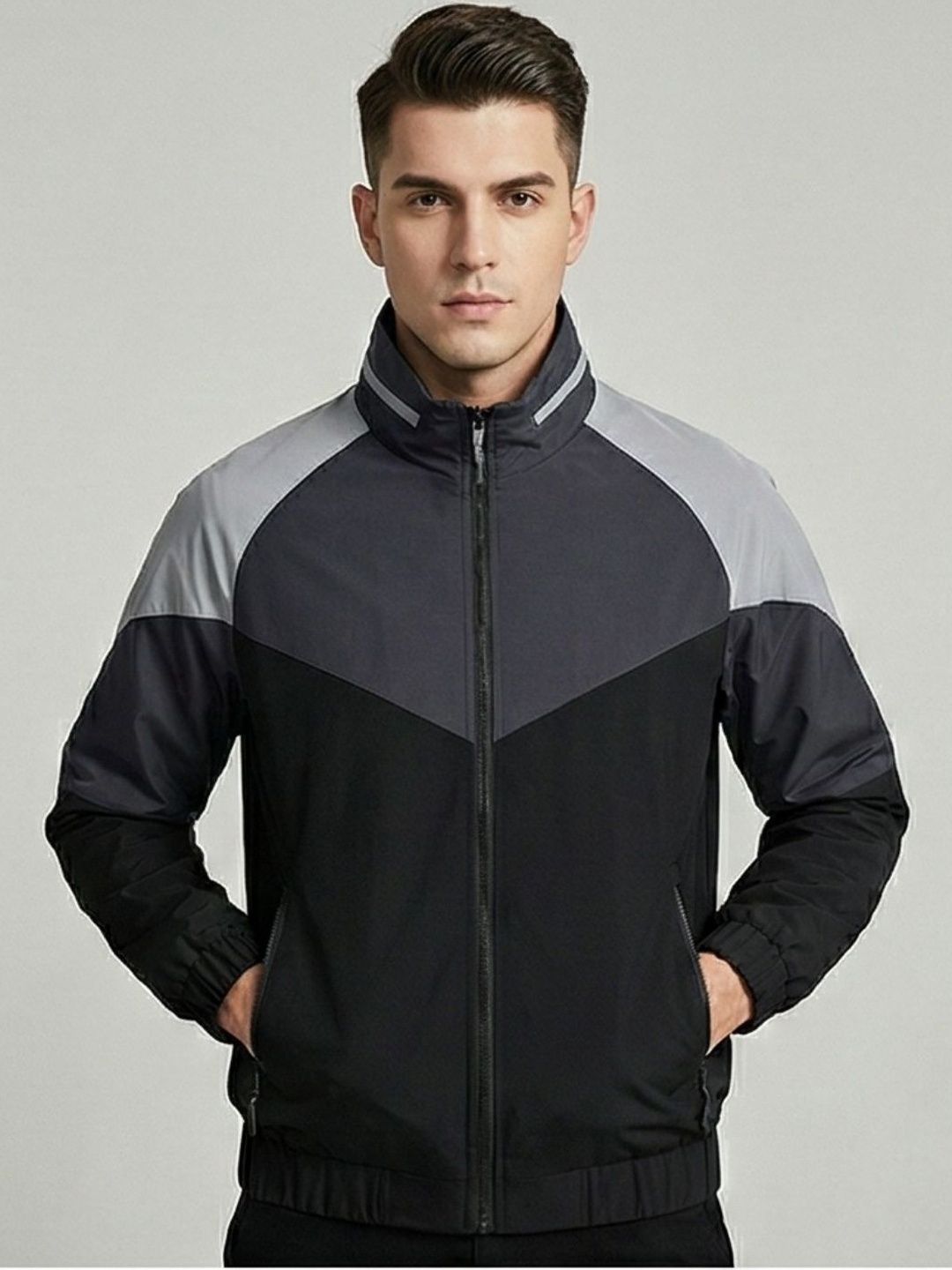 MIA FASHION Men Colourblocked Lightweight Sporty Jacket