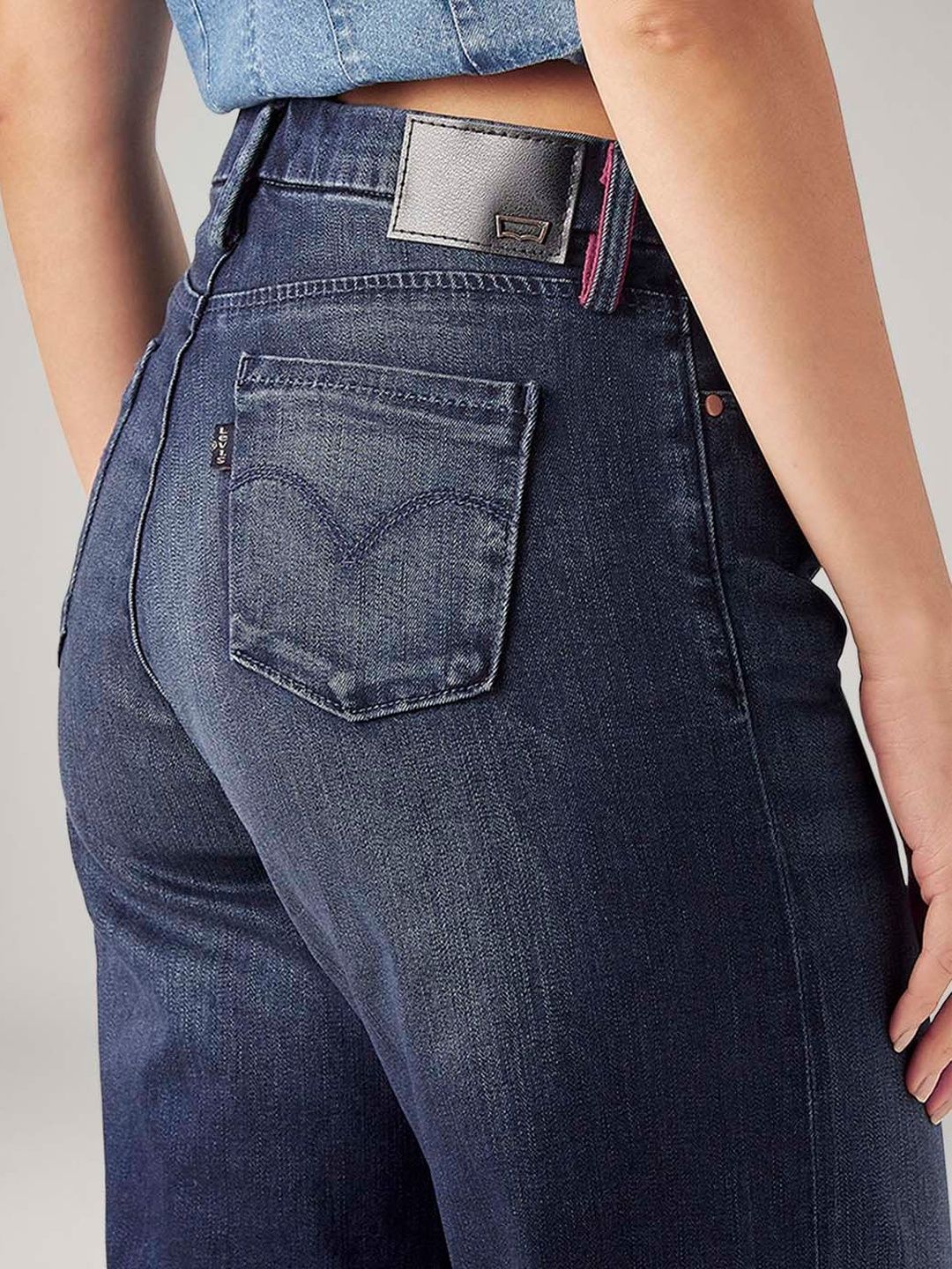 318 Dark-Blue Bootcut Fit Mid Rise Redloop Jeans