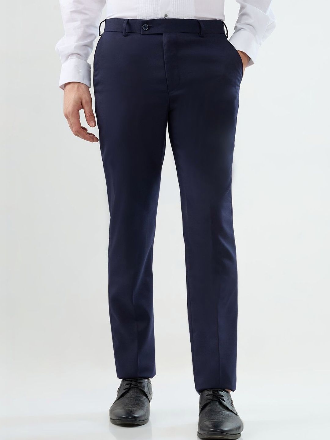 Park Avenue Men Smart Slim Fit Easy Wash Trousers