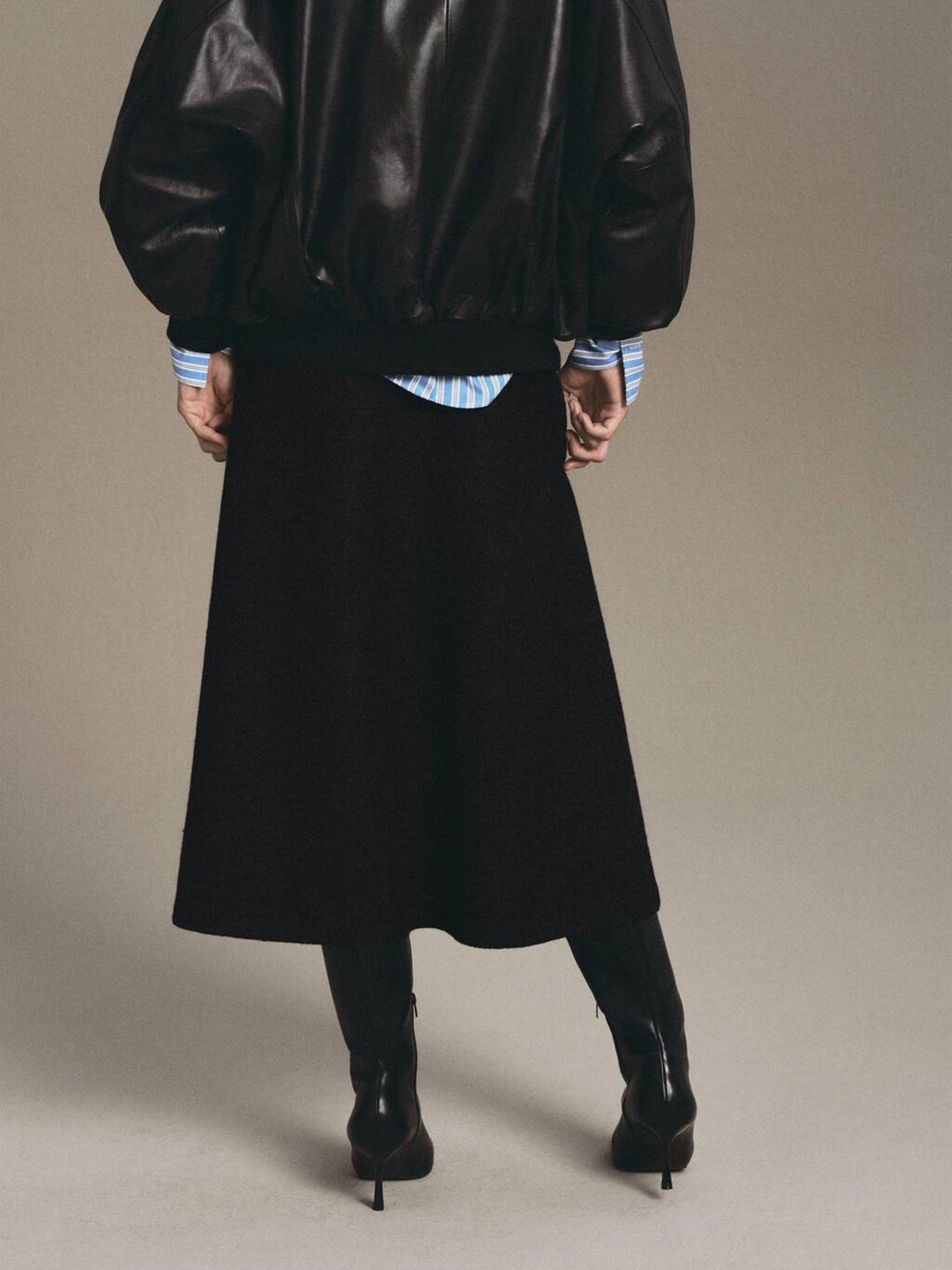 Midi A-Line Skirt