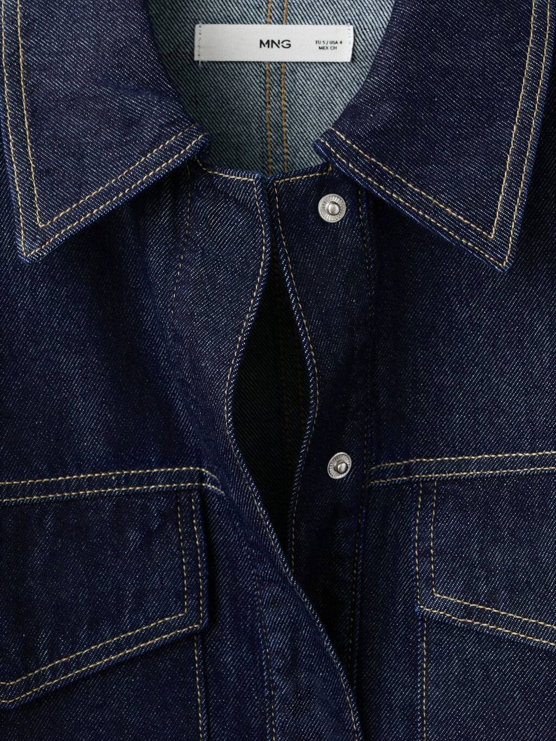 Pure Cotton Denim Casual Shirt