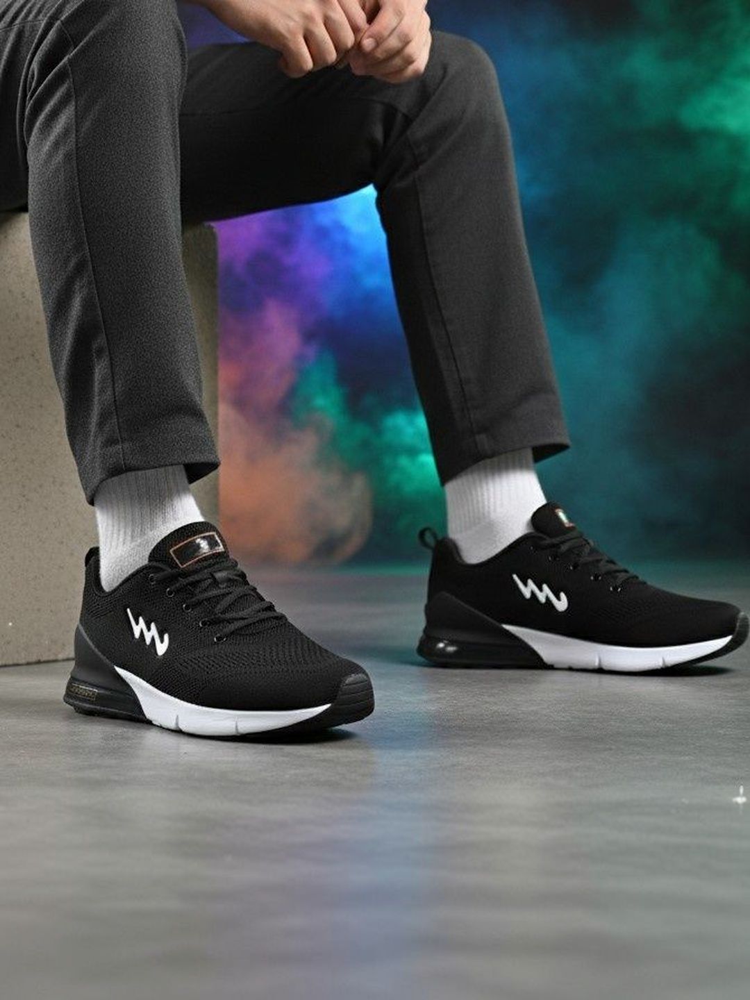 WILD LEOPARD Men Mesh Running Non-Marking Shoes