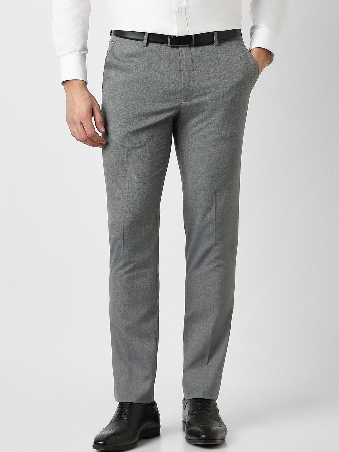 Peter England Men Slim Fit Trousers